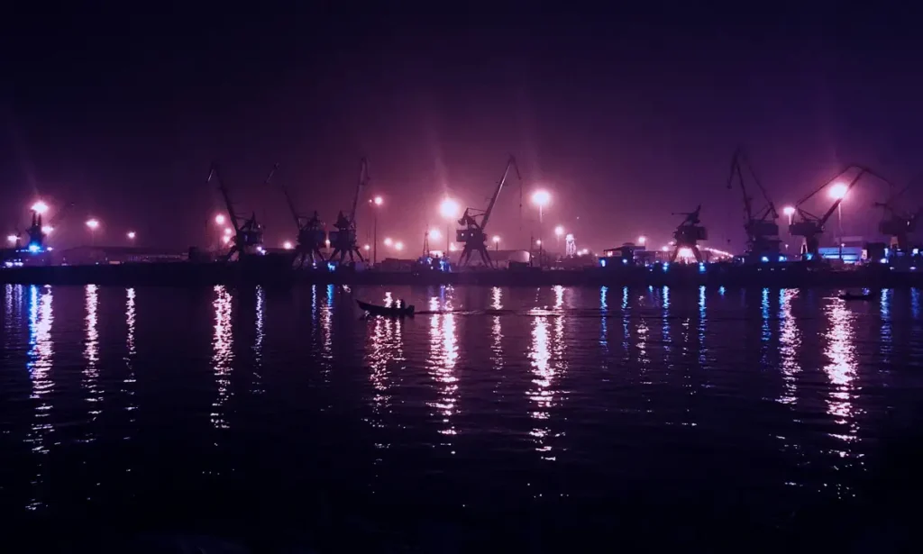 Port in Bandar-e Anzali, Iran
