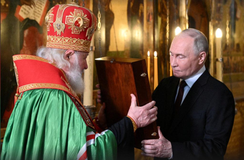 Владимир Путин и Кирилл Гундяев