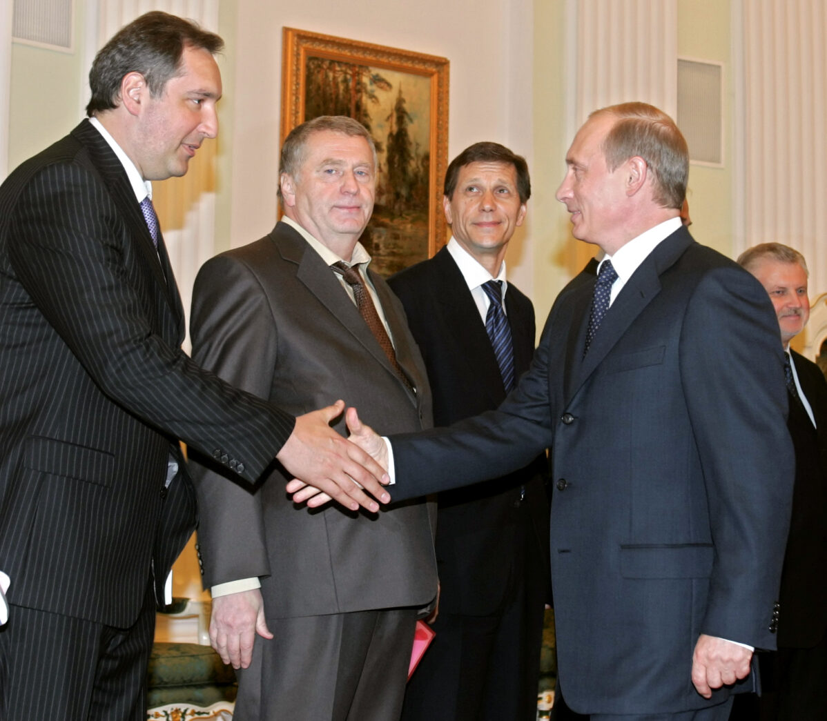 Дмитрий Рогозин и Владимир Путин в Кремле
