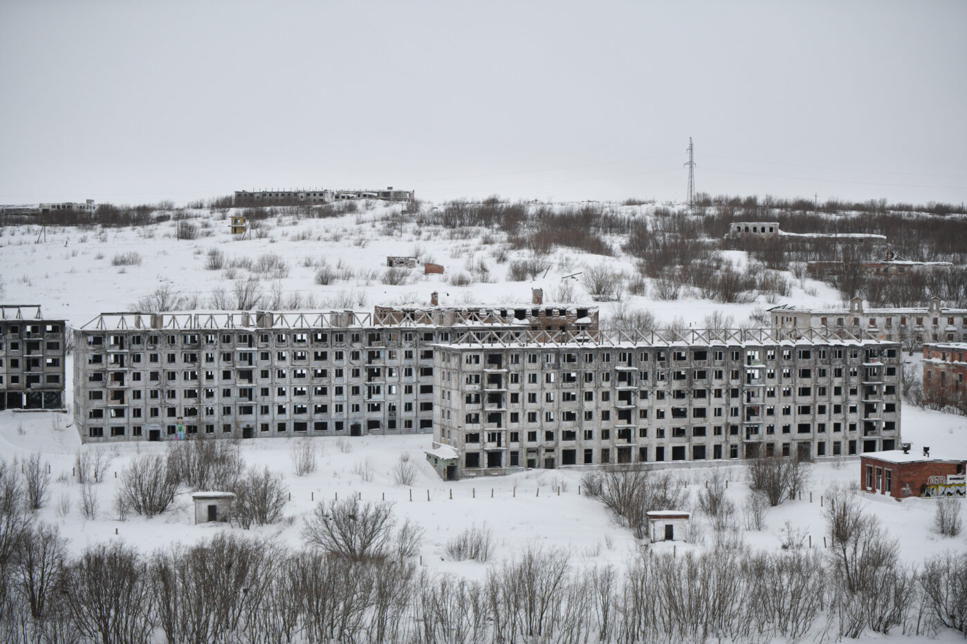 Заброшенные дома в Руднике