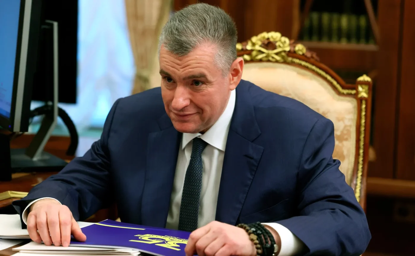 Лидер партии ЛДПР Леонид Слуцкий на встрече с Путиным