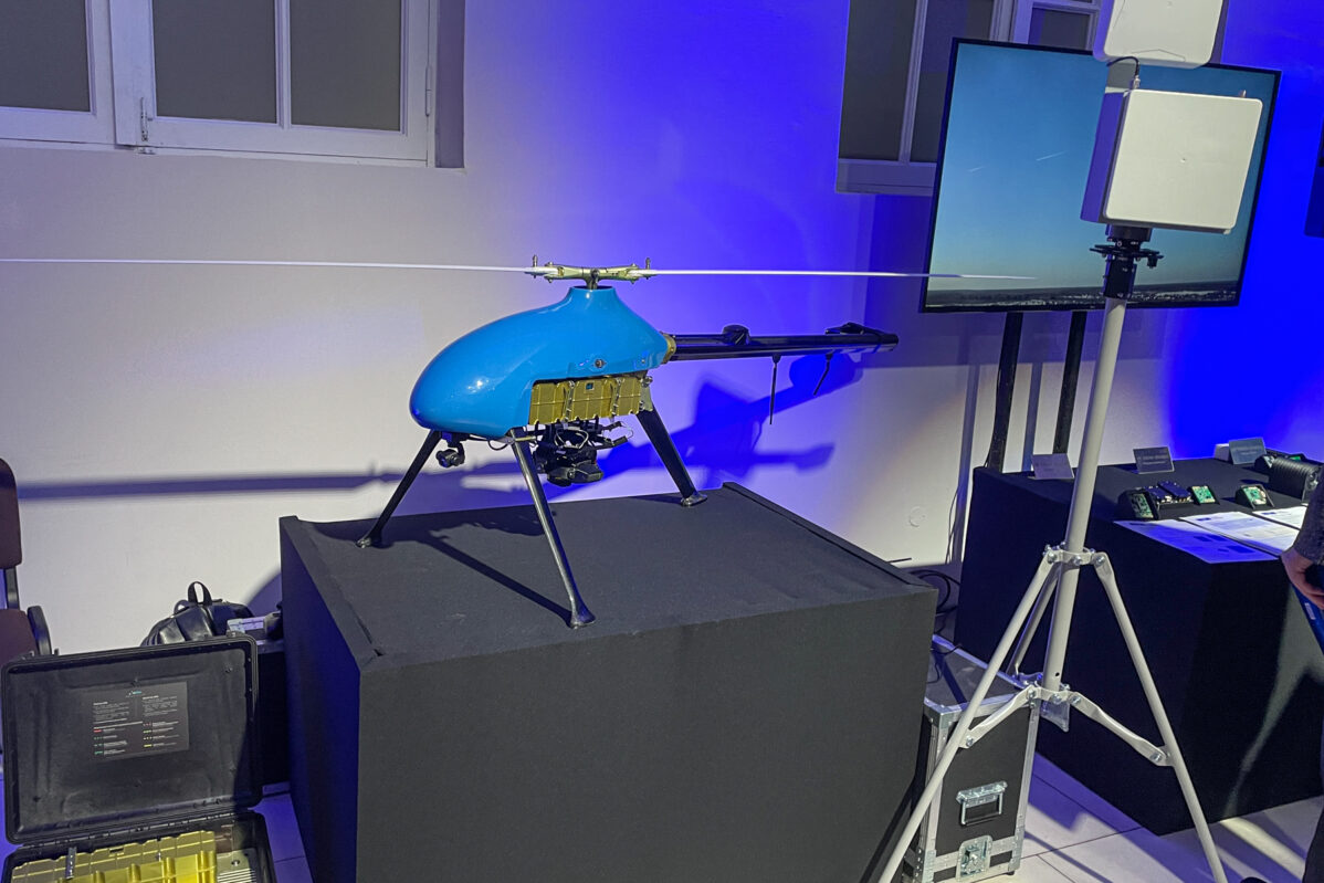 Helicopter-type UAV at the Modern Russian Avionics forum in St. Petersburg