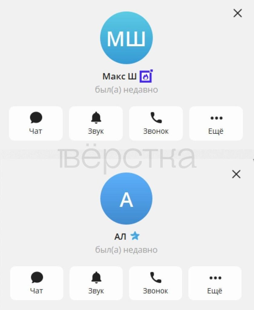 Главы Минцифры Максут Шадаев и Роскомнадзора Андрей Липов продолжают пользоваться Telegram